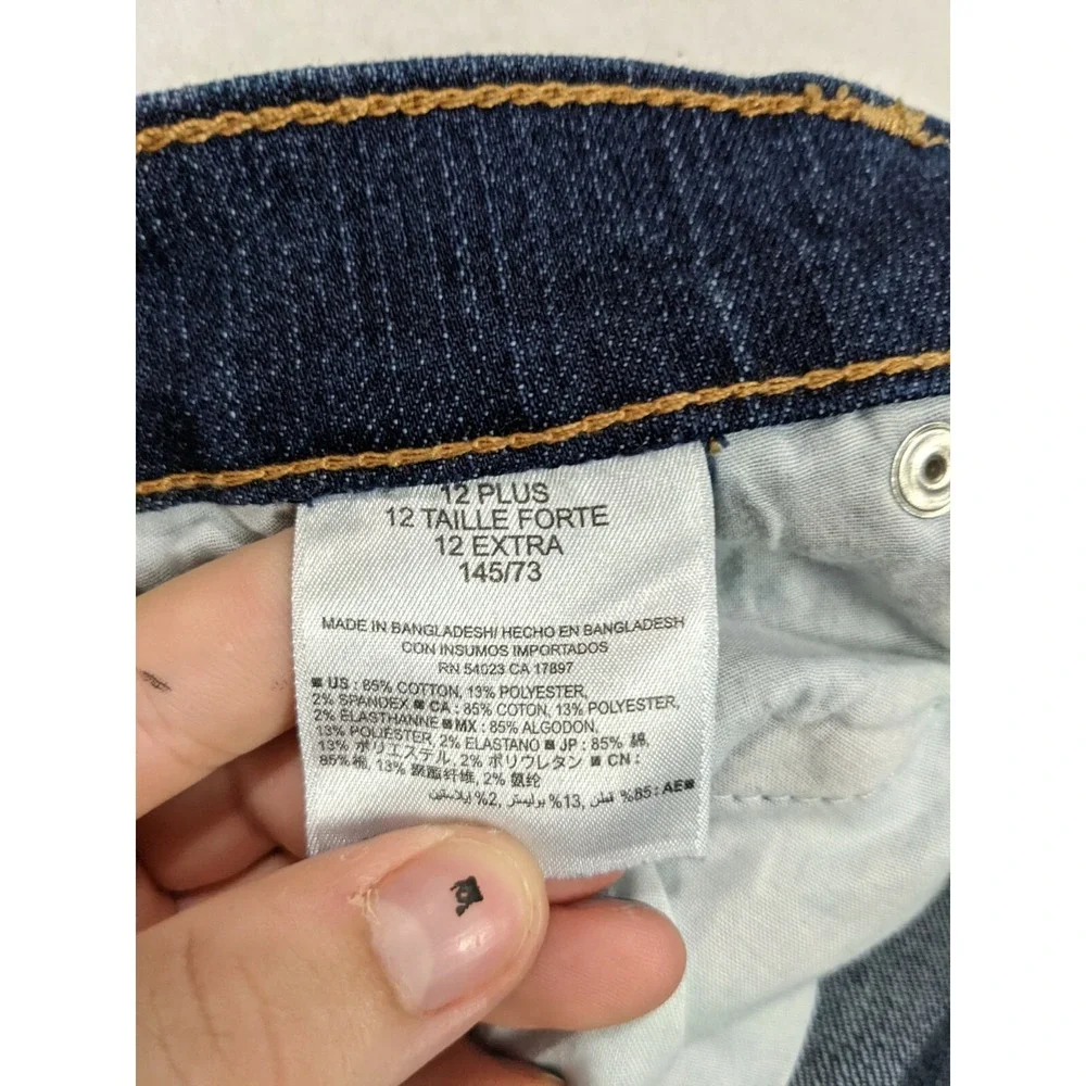 Old Navy Girls Jeans Boot Cut Size 12 plus Cotton Blend‎ Blue